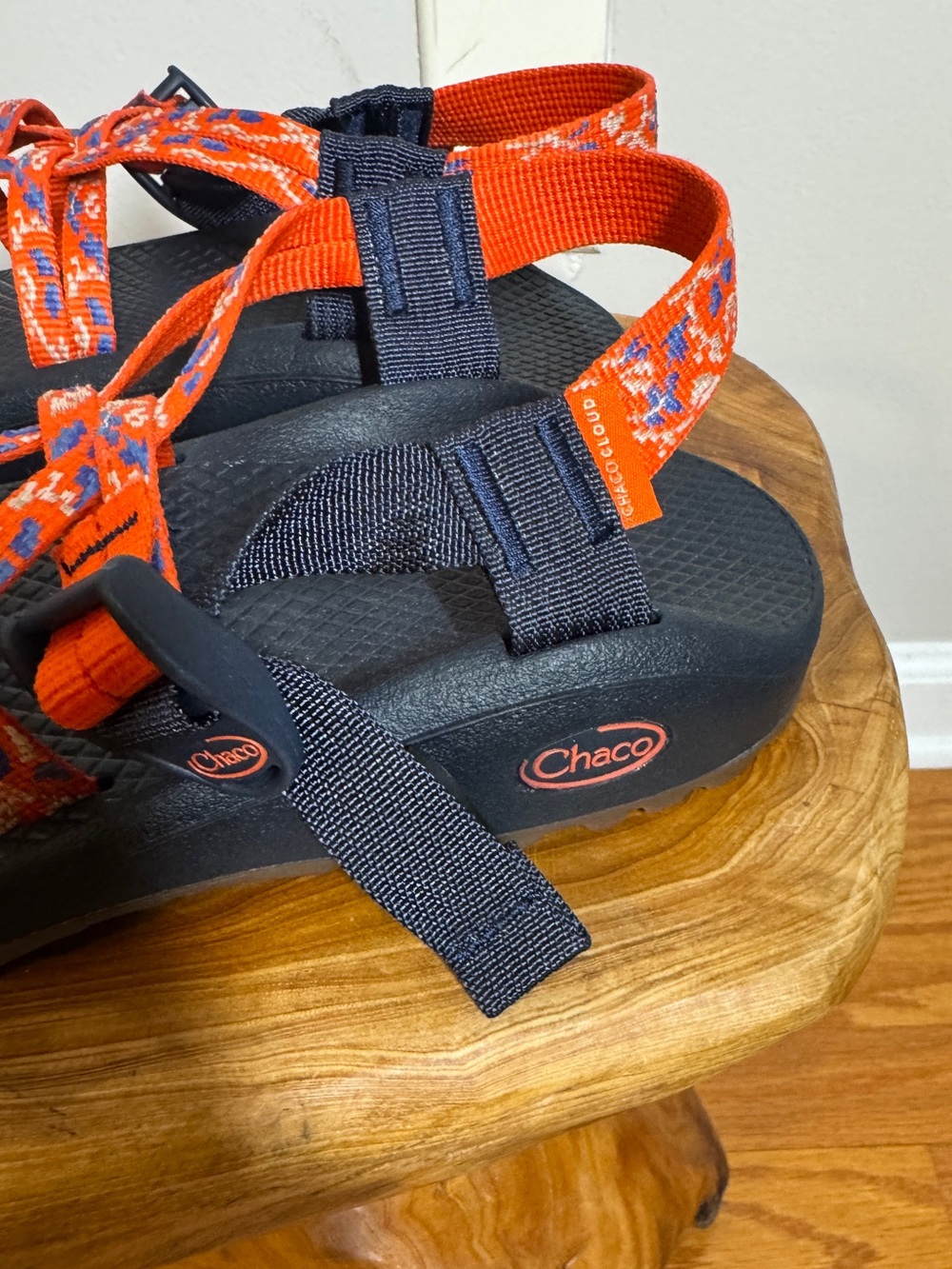 Chaco ZX/2 Cloud Dual Strap Cushioned Sandals Women Botanic Spicy Orange Sz. 10 - Picture 4 of 10